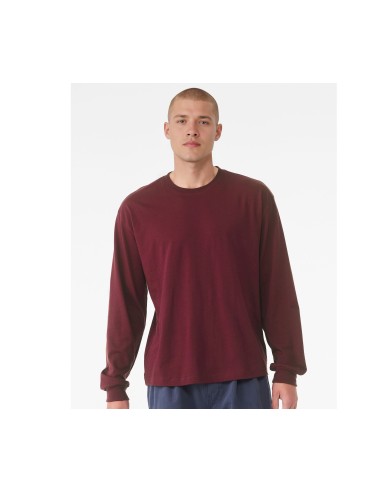 BEL-3511-Tee-shirt unisexe à manches longues et boxy épais